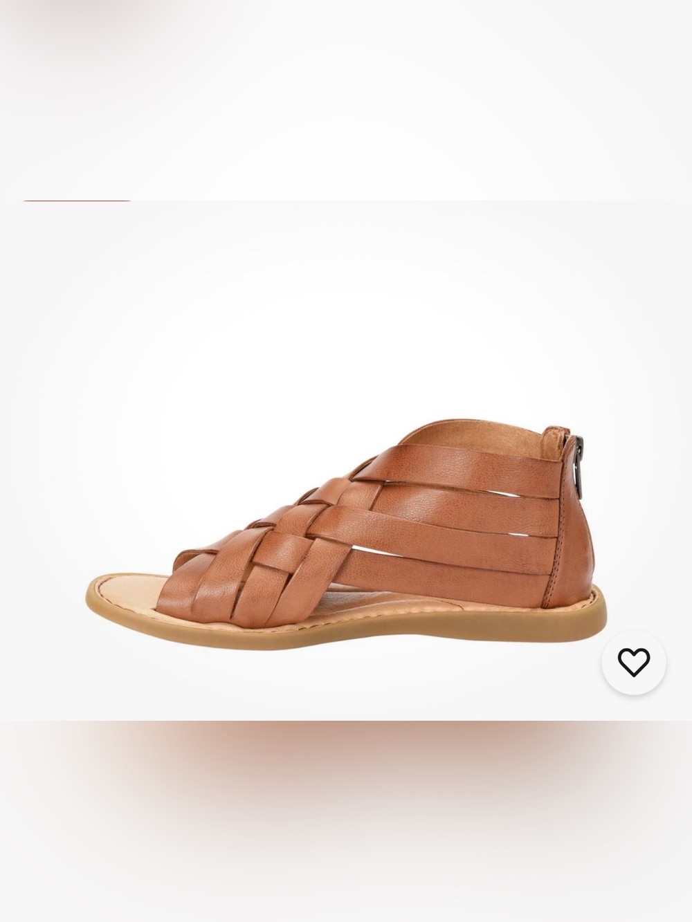 NWT Born Woven Gladiator Slide Sandal - Brown Size 11M